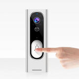 NNEDSZ Smart Wireless Video Doorbell With Night Vision & Motion Detection - White