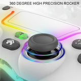 NNEDSZ Wireless Bluetooth Grip For Ps4 With Dazzling Colour Light - Pink