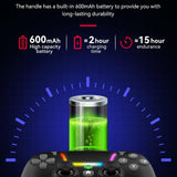 NNEDSZ Wireless Bluetooth Grip For Ps4 With Dazzling Colour Light - Pink