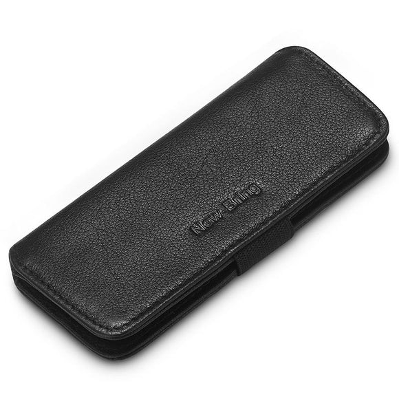 NNEDSZ Leather Key Case With Pull Out Coin Purse Compact Key Storage For Men And Women - Black