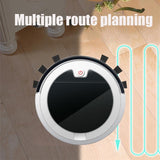 Smart Home Sweeping Robot with Remote Control and Large Suction - Red Black