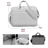 NNEDSZ Thickened Airbag Laptop Messenger Bag - 14.1 Inches Black
