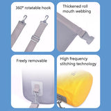 NNEDSZ Waterproof Beach Bag For Outdoor Activities Pvc Mesh Cloth Storage Bucket For Swimming Rafting And Seaside Fun - Blue