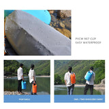 NNEDSZ Waterproof Beach Bag For Outdoor Activities Pvc Mesh Cloth Storage Bucket For Swimming Rafting And Seaside Fun - Blue
