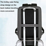 NNEDSZ Waterproof Business Laptop Backpack with Usb Port - Multifunctional - Navy Blue - 15 Inch