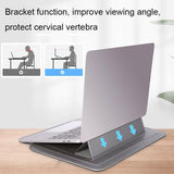 NNEDSZ 13-inch Multifunctional Laptop Stand Bag - Black - Gray With Power Bag