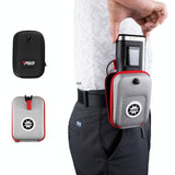 NNEDSZ Lightweight Golf Rangefinder Waist Pack - Portable Belt Bag - Gray-Red
