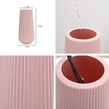 NNEDSZ Versatile Plastic Flower Vase for Dry and Wet Arrangements - Pink