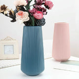 NNEDSZ Versatile Plastic Flower Vase for Dry and Wet Arrangements - Pink