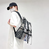 NNEDSZ Waterproof Travel Backpack - Pvc Material - Black