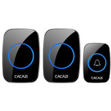 NNEDSZ Wireless Waterproof Smart Doorbell - 2 Battery Options - Black