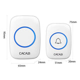 NNEDSZ Wireless Waterproof Smart Doorbell - 2 Battery Options - Black