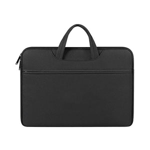 NNEDSZ 13.3 Inch Waterproof Laptop Handbag with Shock-absorbing Capacity - Mysterious Black