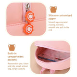 NNEDSZ Kids' Anti-lost School Bag - Secure & Stylish - Pink Rabbit Trumpet
