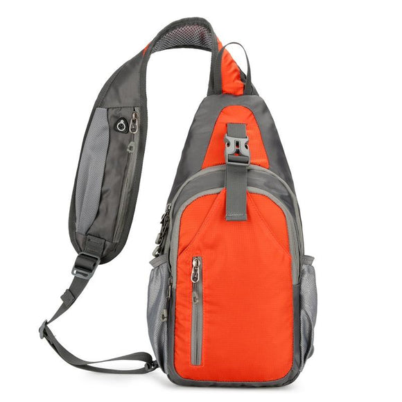 NNEDSZ Waterproof Outdoor Sports Chest Bag Crossbody Single Shoulder Design - Orange