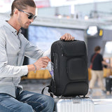 NNEDSZ Waterproof Antitheft Men Backpack for 15.6 Laptop - Travel Ready - Grey