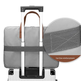 NNEDSZ Stylish Pu Leather Laptop Bag - Briefcase Cover - Beige - 14 Inch