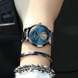NNEDSZ Waterproof Automatic Mechanical Watch For Women With Simple Hollow Design