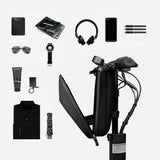 NNEDSZ Waterproof Hard Shell Bag for Xiaomi No.9 Electric Scooter - Front Storage for Folding Car - Gray