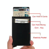 NNEDSZ Metal Rfid Card Holder Wallet - Compact Design - Light Grey