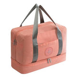NNEDSZ Travel-ready Waterproof Beach Bag with Double Layer Design - Orange Powder