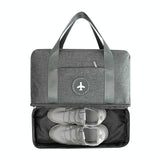 NNEDSZ Travel-ready Waterproof Beach Bag with Double Layer Design - Orange Powder