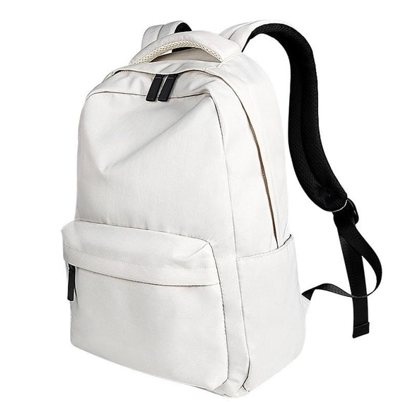NNEDSZ Waterproof Laptop Backpack - Large Capacity Wear-resistant 13-15.4 Inches - Beige