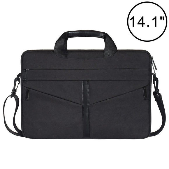 NNEDSZ Stylish Zipper Laptop Bag with Shoulder Strap - Durable & Breathable - Black