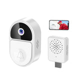 NNEDSZ Smart Video Doorbell With Ultra Wide Angle And Two-Way Voice - White