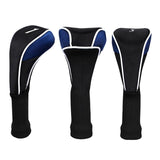 NNEDSZ 3-in-1 Golf Club Cover Set - No.1 No.3 No.5 - Black