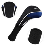 NNEDSZ 3-in-1 Golf Club Cover Set - No.1 No.3 No.5 - Black