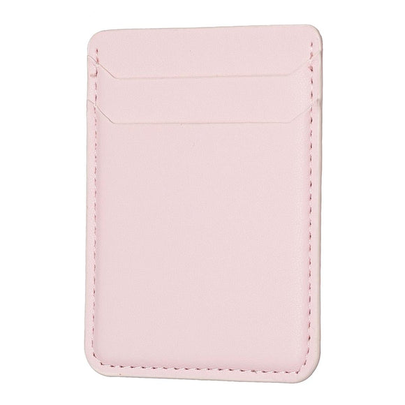 NNEDSZ R20 Texture Card Bag Back Sticker For Mobile Phones - Pink