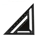 NNEDSZ Woodworking Square Layout Gauge - Angle Ruler Measuring Tool - 12 Inch Black