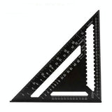 NNEDSZ Woodworking Square Layout Gauge - Angle Ruler Measuring Tool - 12 Inch Black