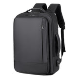 NNEDSZ Waterproof Expandable Laptop Backpack with Usb Port - Grey