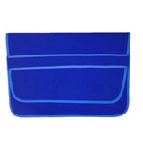Horizontal Flap Clutch Bag with Neoprene Laptop Lining - Blue - 12 Inch