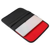 Horizontal Flap Clutch Bag with Neoprene Laptop Lining - Blue - 12 Inch