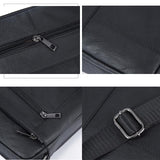 NNEDSZ Men Cowhide Leather Crossbody Bag Vertical Shoulder Business Bag Coffee