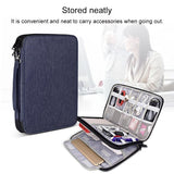 NNEDSZ Waterproof Multi-function Storage Bag for Digital Accessories - l - Black