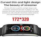 NNEDSZ Smart Watch With Heart Rate And Blood Pressure Monitoring - Colour Screen - Blue