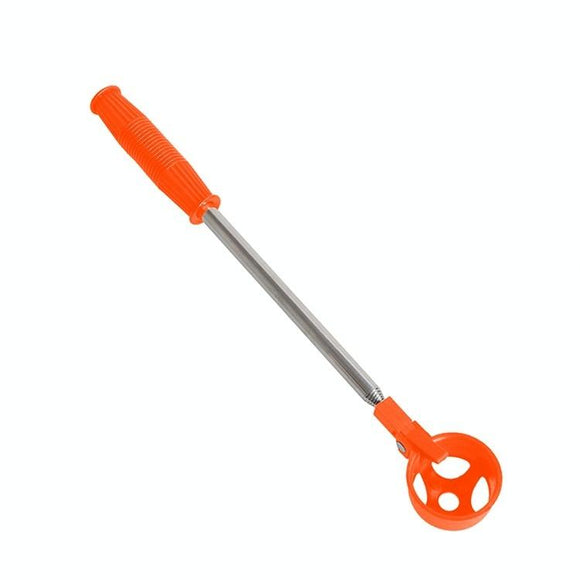 NNEDSZ Foldable Golf Ball Picker with Stainless Steel Rod - 8 Sections - Orange