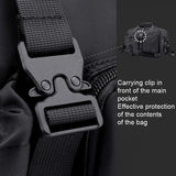 NNEDSZ Large Capacity Men Shoulder Messenger Bag Fits Laptops Multi Functional - Black
