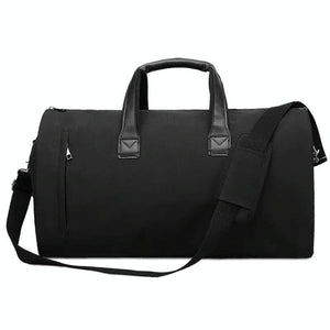 NNEDSZ Shoe Compartment Travel Suit Bag - Compact & Organized - Black