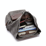 NNEDSZ Student Canvas Backpack - Compact And Stylish - Khaki