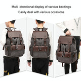NNEDSZ Student Canvas Backpack - Compact And Stylish - Khaki