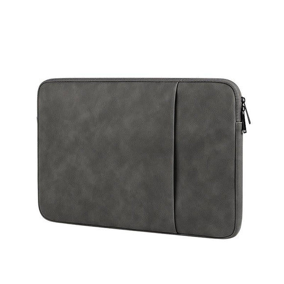 NNEDSZ 13.3 Inch Double Layer Waterproof Laptop Liner Bag - Dark Gray