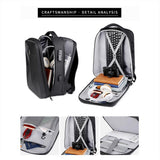 NNEDSZ Waterproof Laptop Backpack with Usb Port - 17 Inch Capacity Password Lock