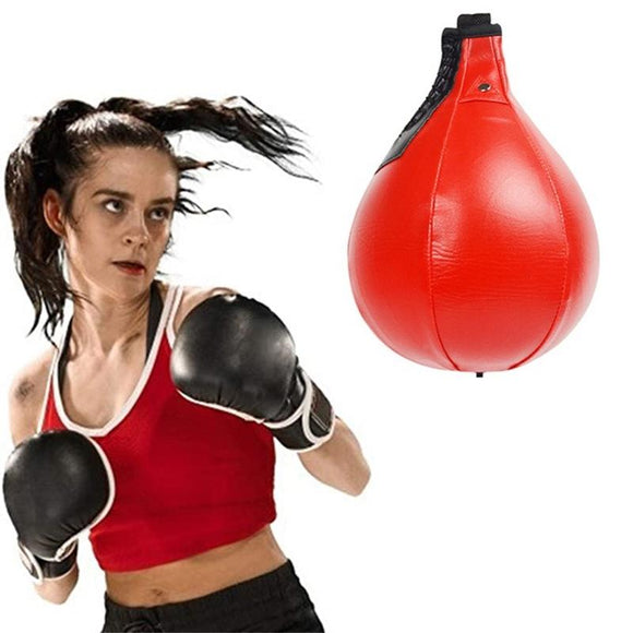 NNEDSZ Black And White Suspended Pear-Shaped Speed Ball For Boxing - Red