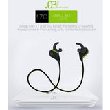 NNEDSZ Wireless Bluetooth In-Ear Headset With Magnetic Switch & Indicator Light - Black