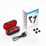 NNEDSZ Waterproof Wireless Bluetooth Earphones - Stereo 5.0 - Black